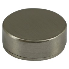 12mm Threaded Screw Caps - Solid Brass - Satin Nickel (4PC)