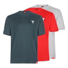 Medium (Grey/Red/Green) Short Sleeve Trade T-Shirt Pack (3PC)
