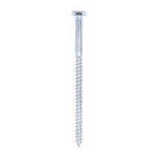 6.0 x 100 Coach Screws - Hex - Zinc (200PC)