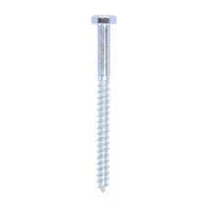 6.0 x 75 Coach Screws - Hex - Zinc (100PC)