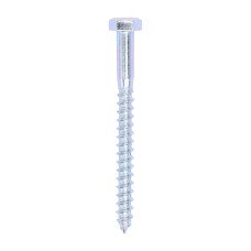 8.0 x 90 Coach Screws - Hex - Zinc (50PC)