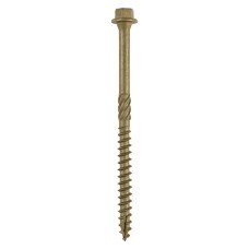 6.7 x 100 Timber Screws - Hex Head - Exterior - Green (50PC)