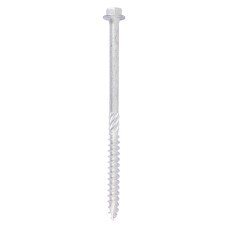 10 x 100 Heavy Duty Timber Screws - Hex - Exterior - Silver (10PC)