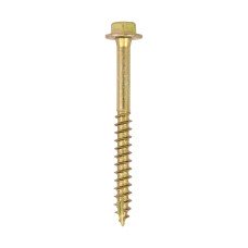 10.0 x 100 Advanced Coach Screws - Hex Flange - Yellow (28PC)