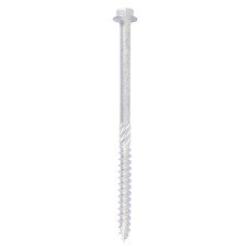 10 x 130 Heavy Duty Timber Screws - Hex - Exterior - Silver (10PC)