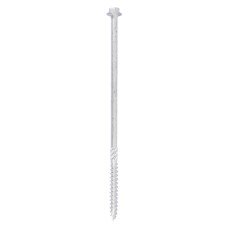 10 x 160 Heavy Duty Timber Screws - Hex - Exterior - Silver (10PC)