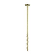 8.0 x 200 Timber Frame Construction & Landscaping Screws - Wafer - Exterior - Green Organic (50PC)