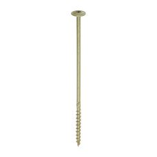 8.0 x 225 Timber Frame Construction & Landscaping Screws - Wafer - Exterior - Green Organic (50PC)