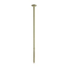 8.0 x 275 Timber Frame Construction & Landscaping Screws - Wafer - Exterior - Green Organic (25PC)