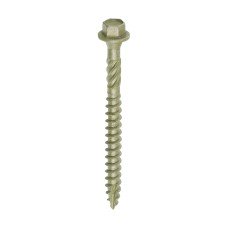 6.7 x 75 Timber Frame Construction & Landscaping Screws - Hex - Exterior - Green Organic (50PC)