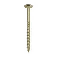 6.7 x 95 Timber Frame Construction & Landscaping Screws - Wafer - Exterior - Green Organic (50PC)