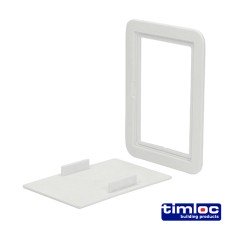 115 x 165 Timloc Access Panel - Plastic - Clip Fit - White - AP110 