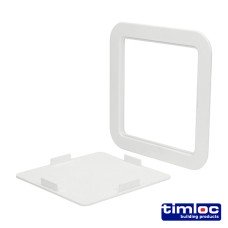 205 x 205 Timloc Access Panel - Plastic - Clip Fit - White - AP200 