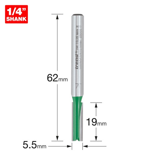 5.5 mm outlet router bit