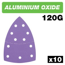 Aluminium Oxide Detail Sanding Sheet 120 Grit 102mm x 151mm 10pc