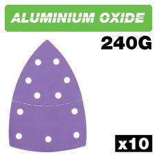 Aluminium Oxide Detail Sanding Sheet 240 Grit 102mm x 151mm 10pc