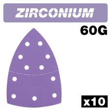 Zirconium Detail sanding sheet 10pc 102mm x 151mm 60 grit