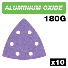 Aluminium Oxide Delta Sanding Sheet 180 Grit 93mm 10pc