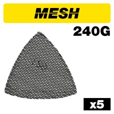 Mesh Delta Sanding Sheet 5pc 93mm 240 grit