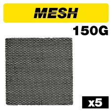 Mesh 1/4 Sanding Sheet 5pc 115mm x 115mm 150 grit