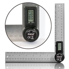 Trend Digital Angle Rule - 360 degree angle range for measuring and marking bevels, mitres and slopes - UK sale only