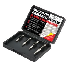 Trend Grabit Screw Extractor Set - 4 piece set for removing damaged screws and bolts from 3mm to 6mm diameter