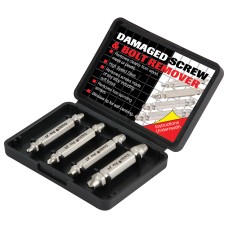 Trend Grabit Screw Extractor Set - 4 piece set for removing damaged screws and bolts from 4mm to 8mm diameter