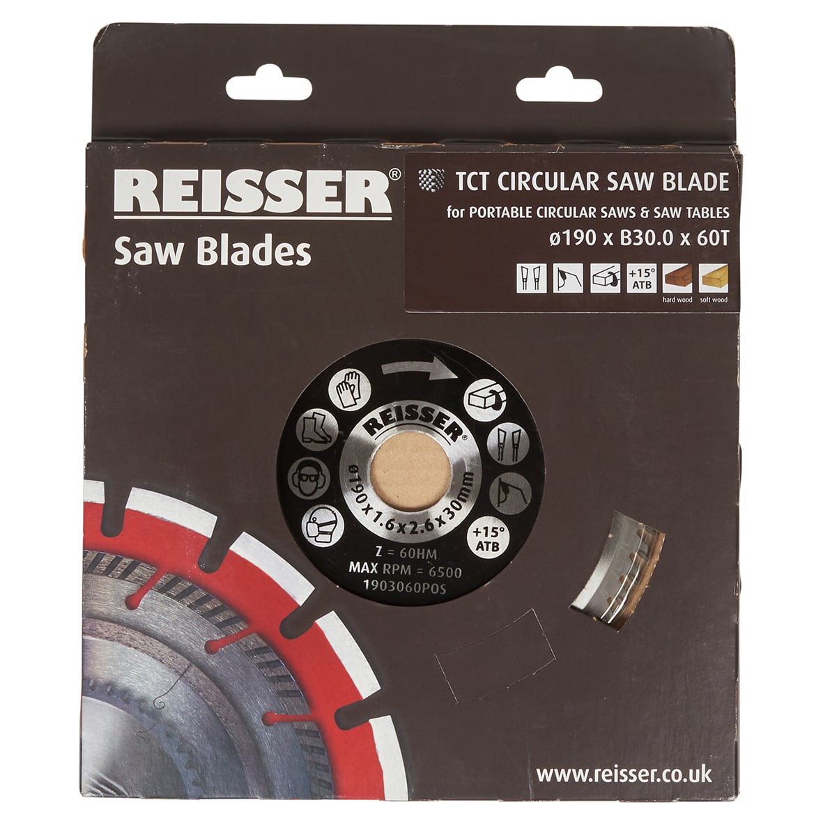TCT Circular Saw Blade - 190 x 30mm - 60T - Wood - view 2