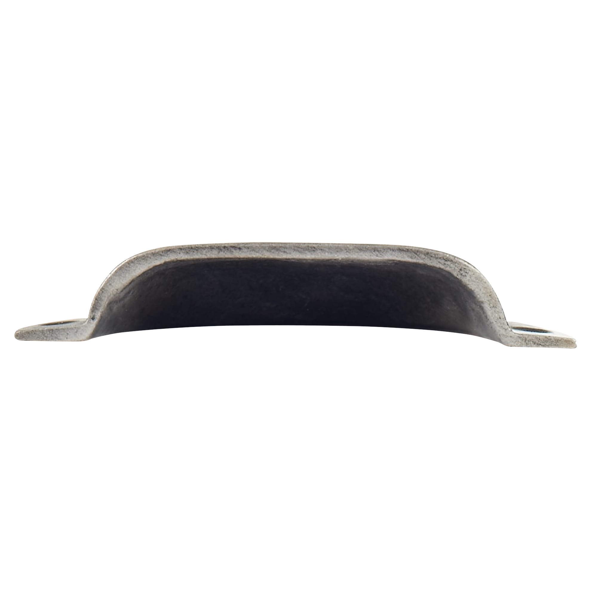Shell Cabinet Cup Handle - 84mm Centres - Pewter Effect - view 2