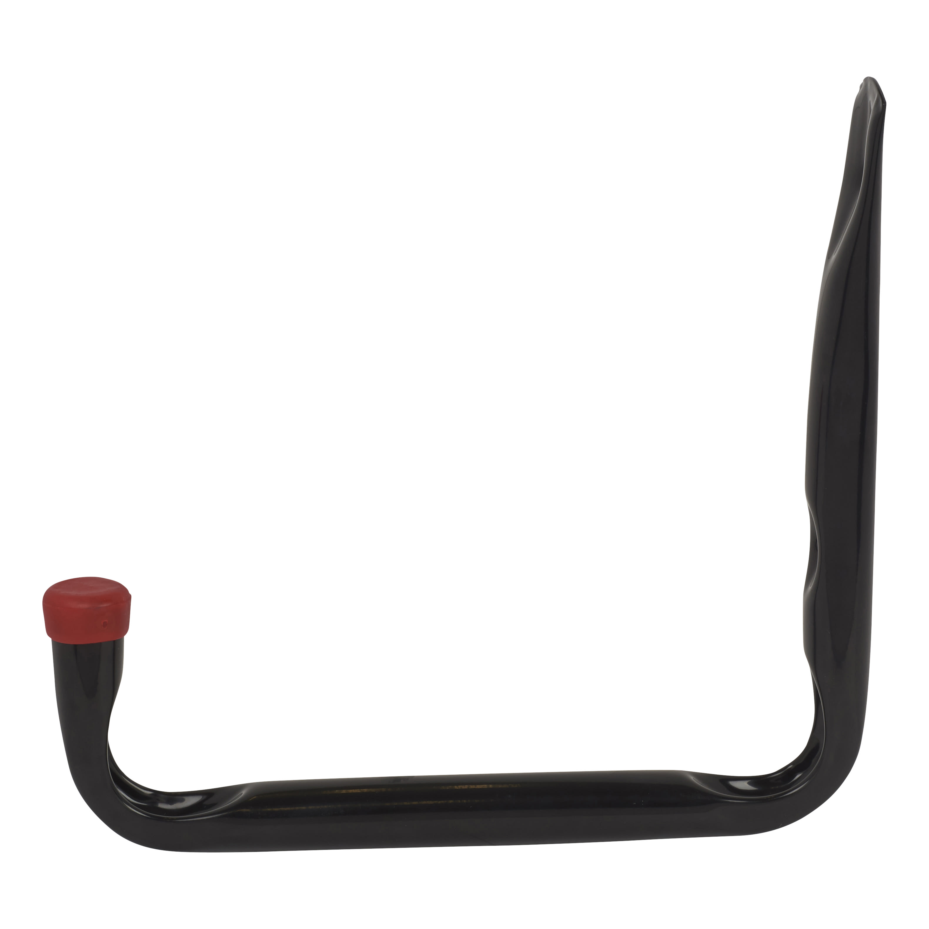 Tubular Garage and Shed Storage Hook with Red Vinyl Cap - 260mm Depth - Black & Red - view 2