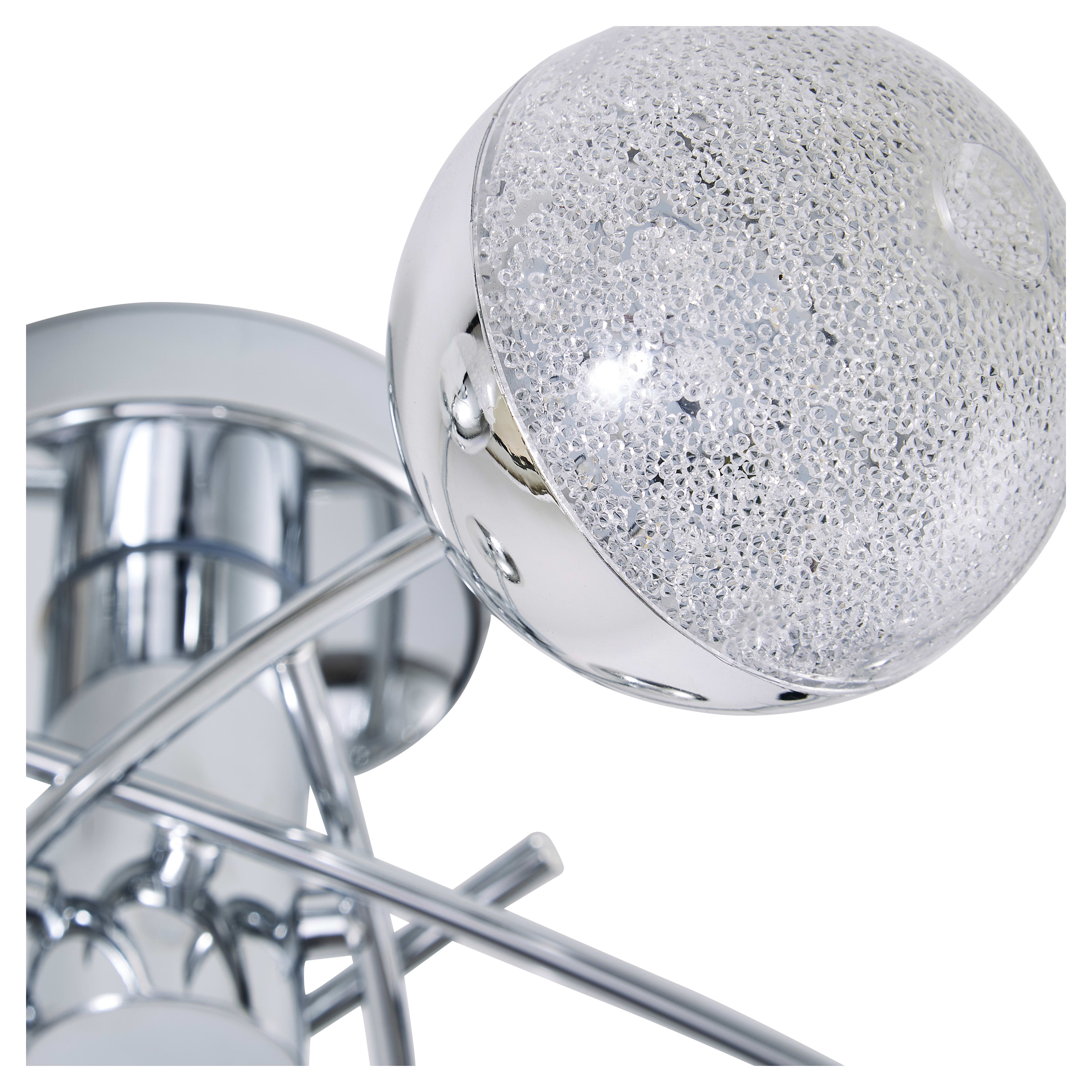Forum Spa Rhodes 24W 5 Light LED Semi Flush Ceiling Light - 1,400 lumens - 4000K - Polished Chrome - view 3
