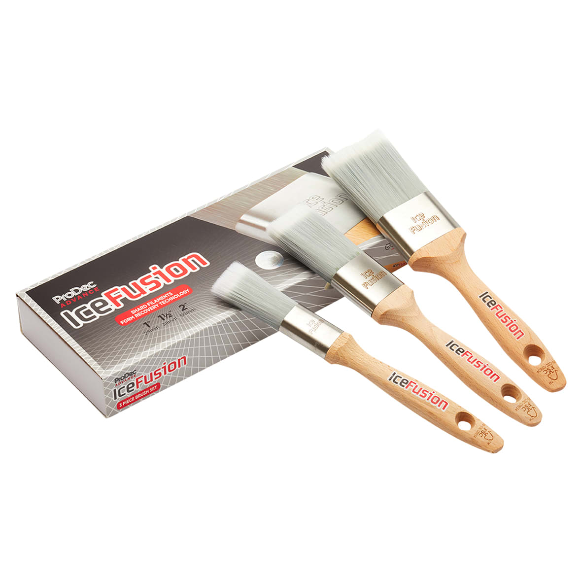 Ice Fusion Synthetic Paint Brush Set - Pack of 3 - view 2