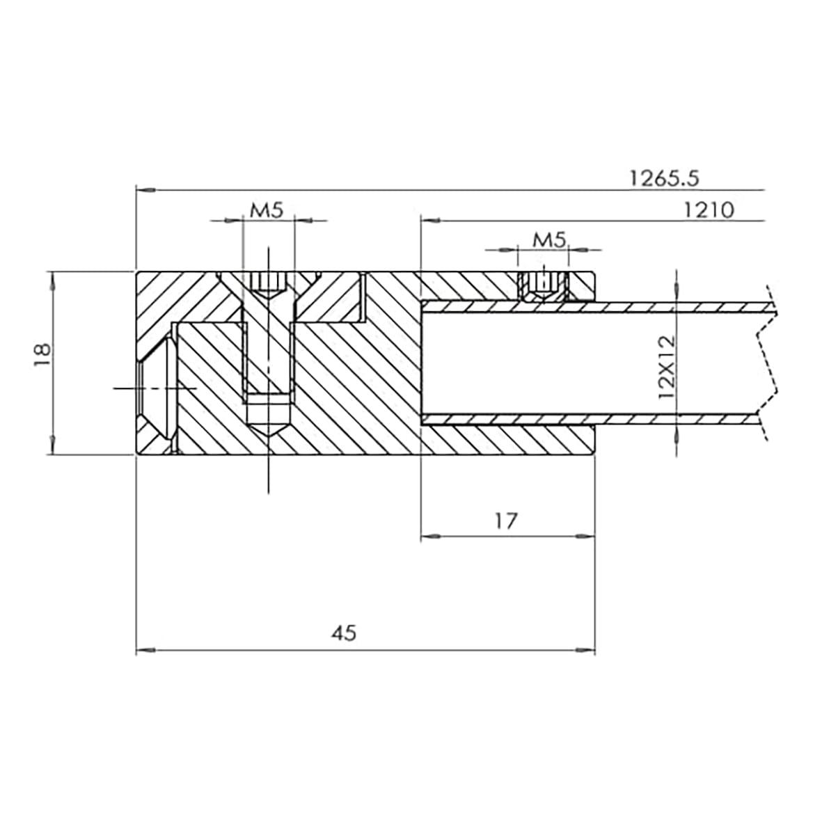 Reinforcement Bar Set - Square - 1210mm Length - Black - view 3