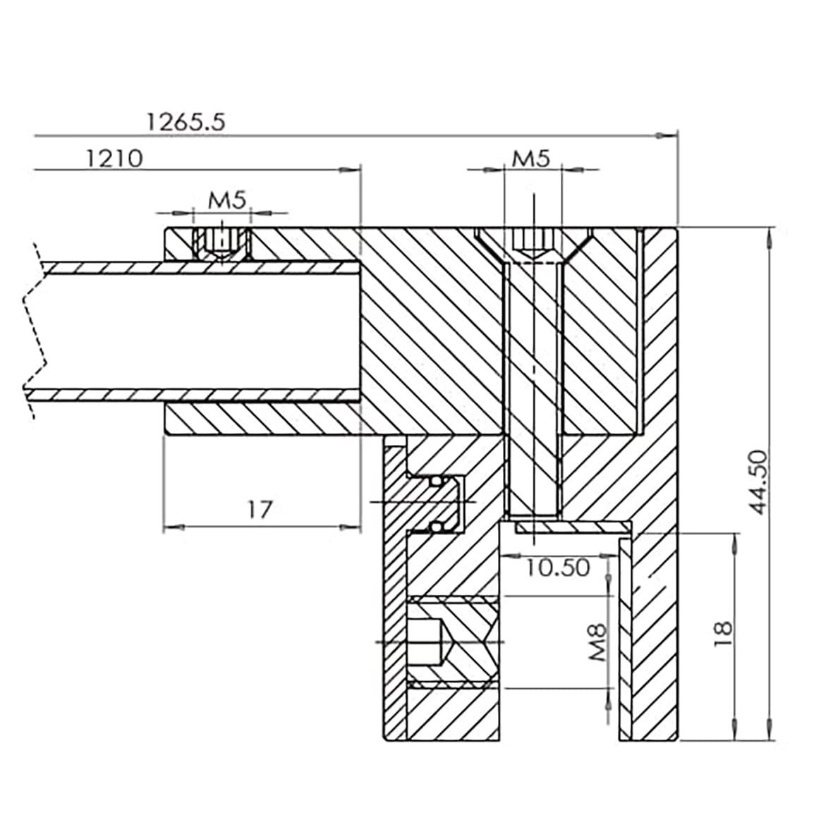 Reinforcement Bar Set - Square - 1210mm Length - Black - view 4