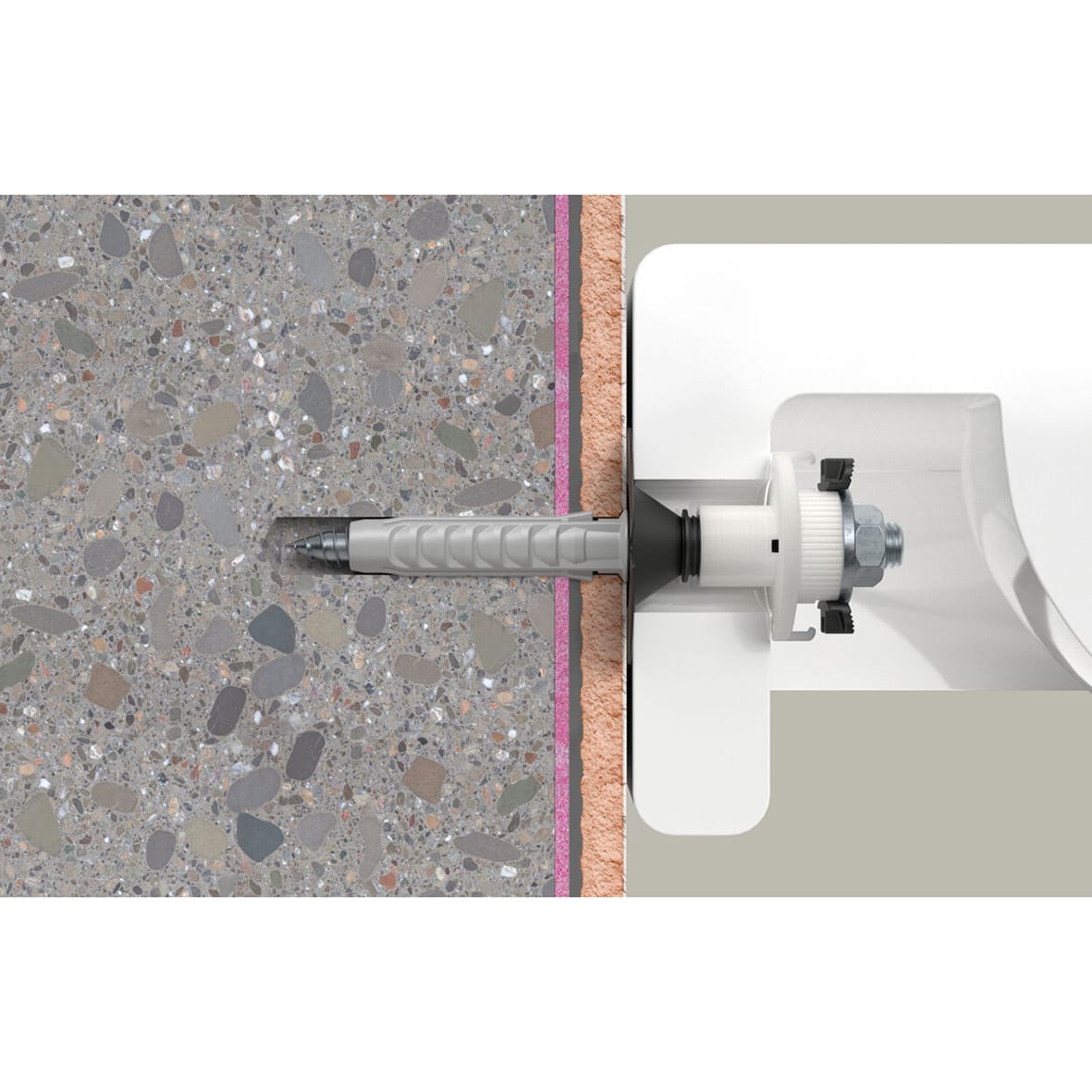 WST KLIK Washbasin Fixing Kit - 14 x 140mm - Pack of 2 - view 2