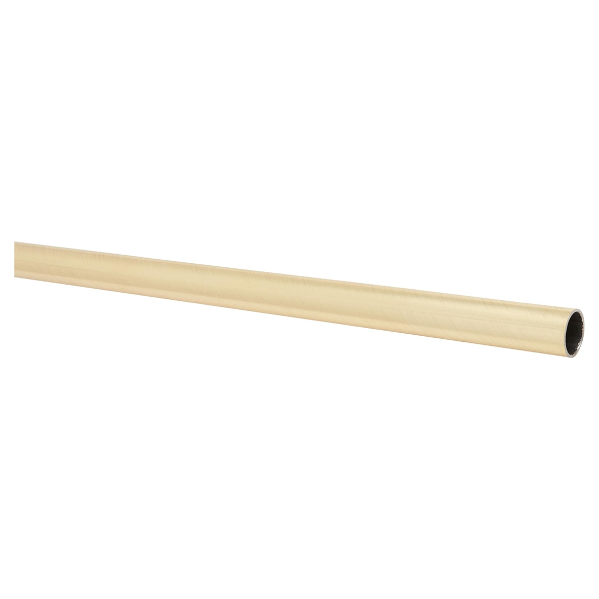 Stair Rod with Round Bulb Finials - 900mm Length - Satin Brass - view 2