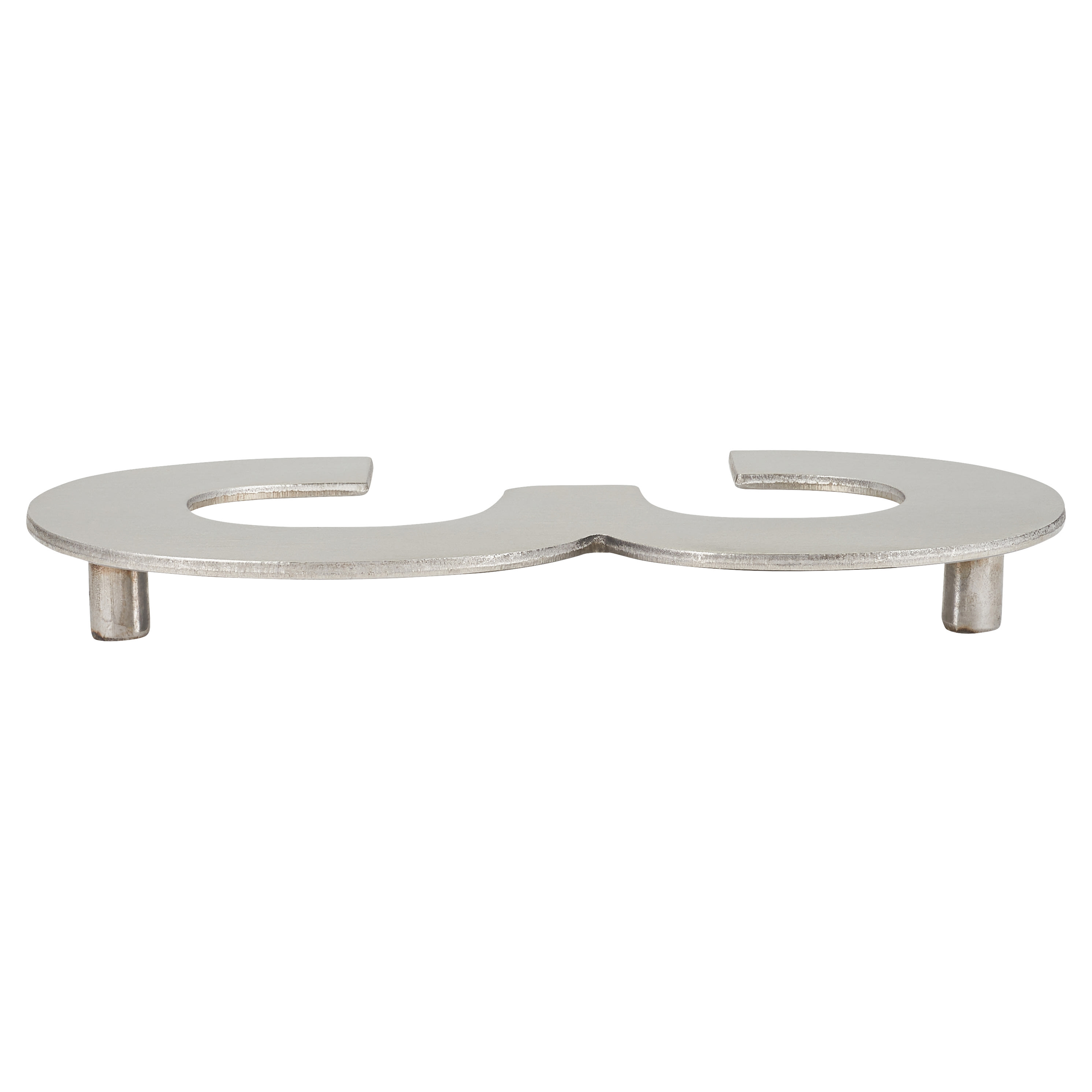 100mm Concealed Screw Fix Door Numeral - 3 - Satin Stainless Steel - view 2