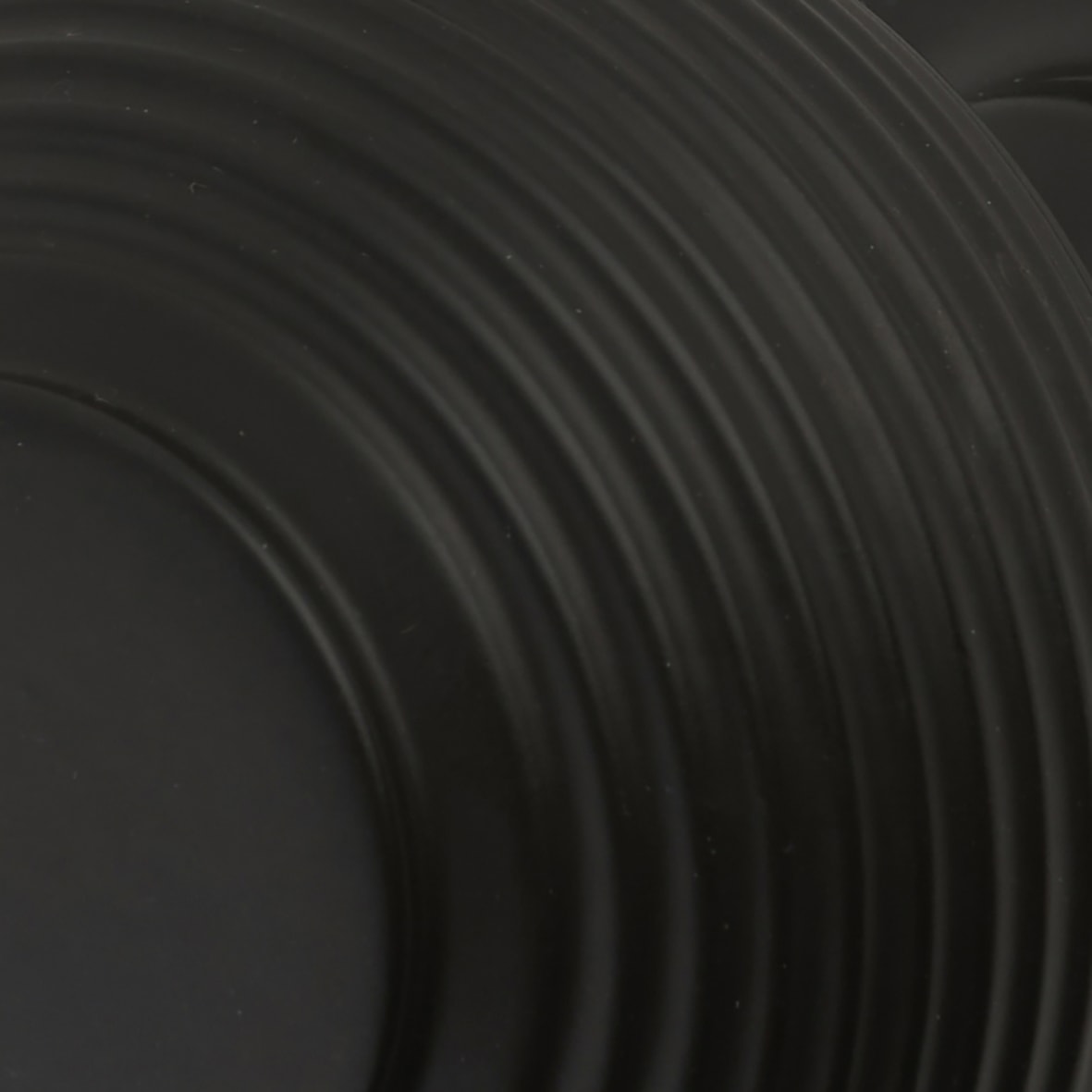 Matt Black Beehive Mortice Door Knob - 60mm Rose Diameter - view 3