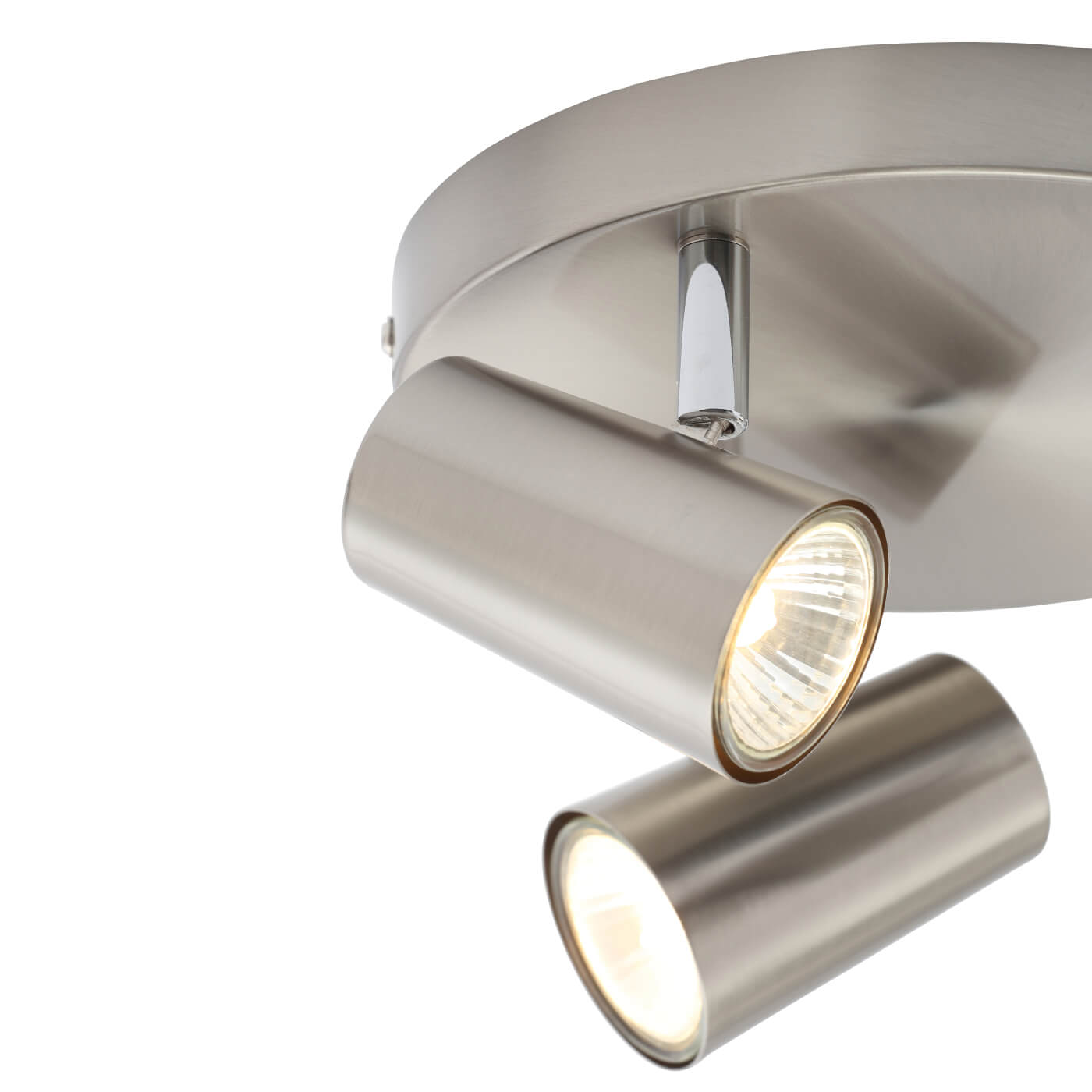 Forum Inlight Harvey 3 Light Circular Ceiling Spotlight - Satin Nickel - view 2