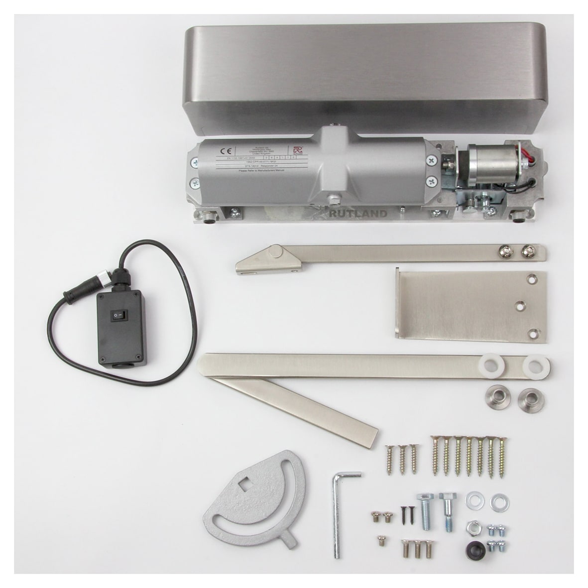RESPONDER24 ETS.18314 Electromagnetic Fire Door Closer - Power Size 4 - Silver - view 2