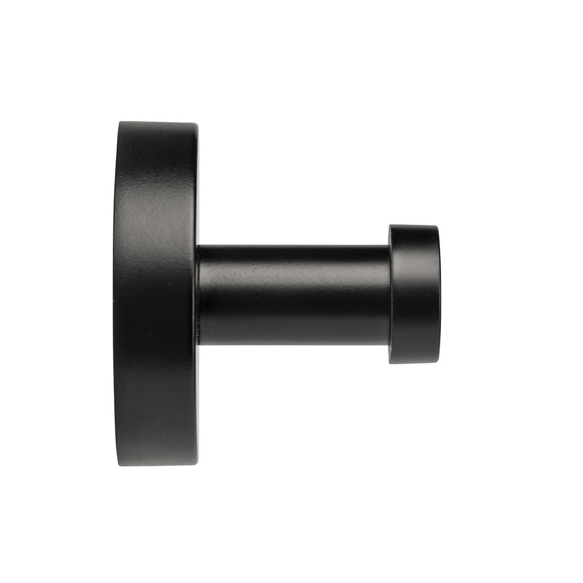 Epsom Flexi-Fix Single Robe & Towel Hook - 50.5 x 54 x 54mm - Matt Black - view 3