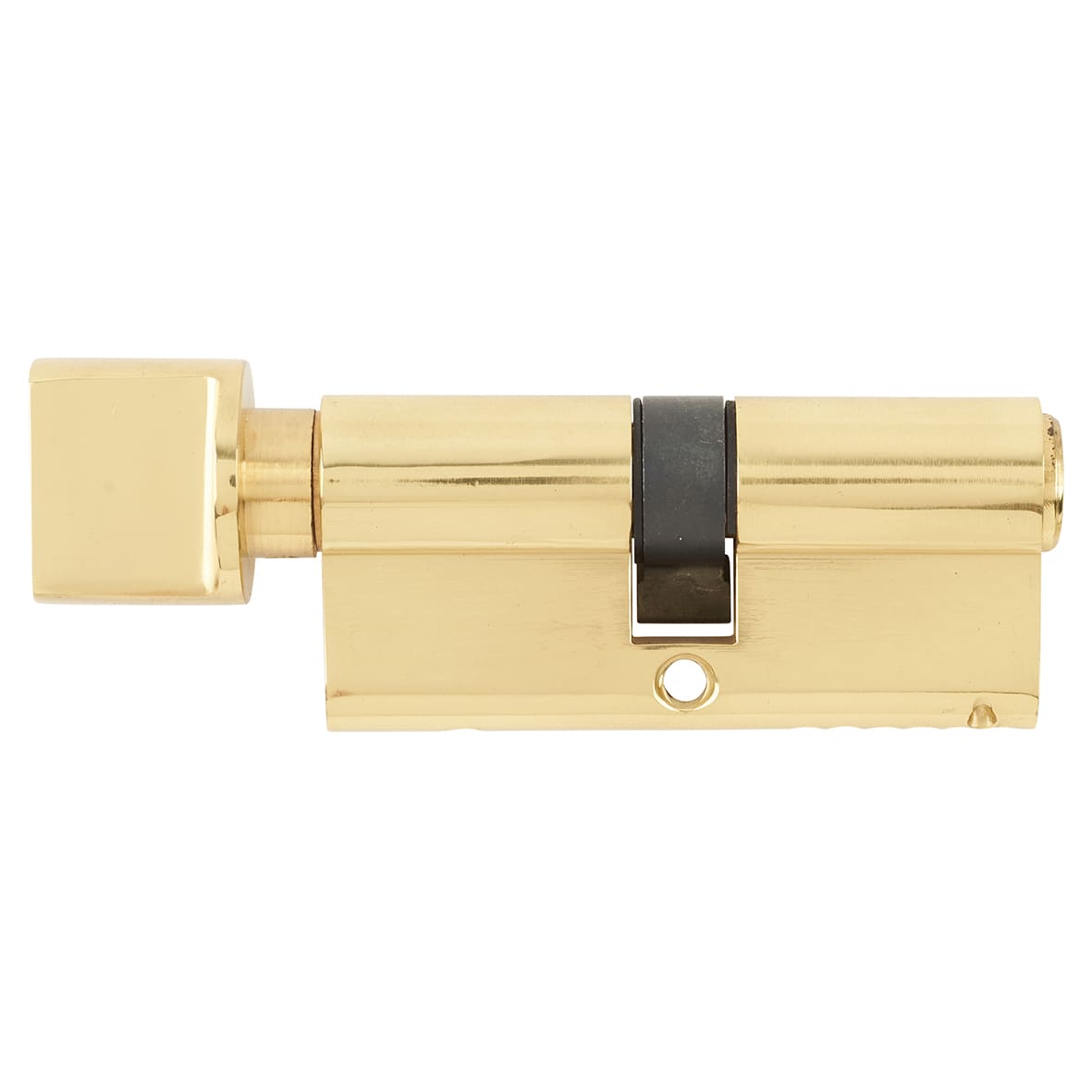10 Pin 70mm Euro Thumbturn Cylinder - 35mm Turn + 35mm - Polished Brass - Keyed to Differ - view 2