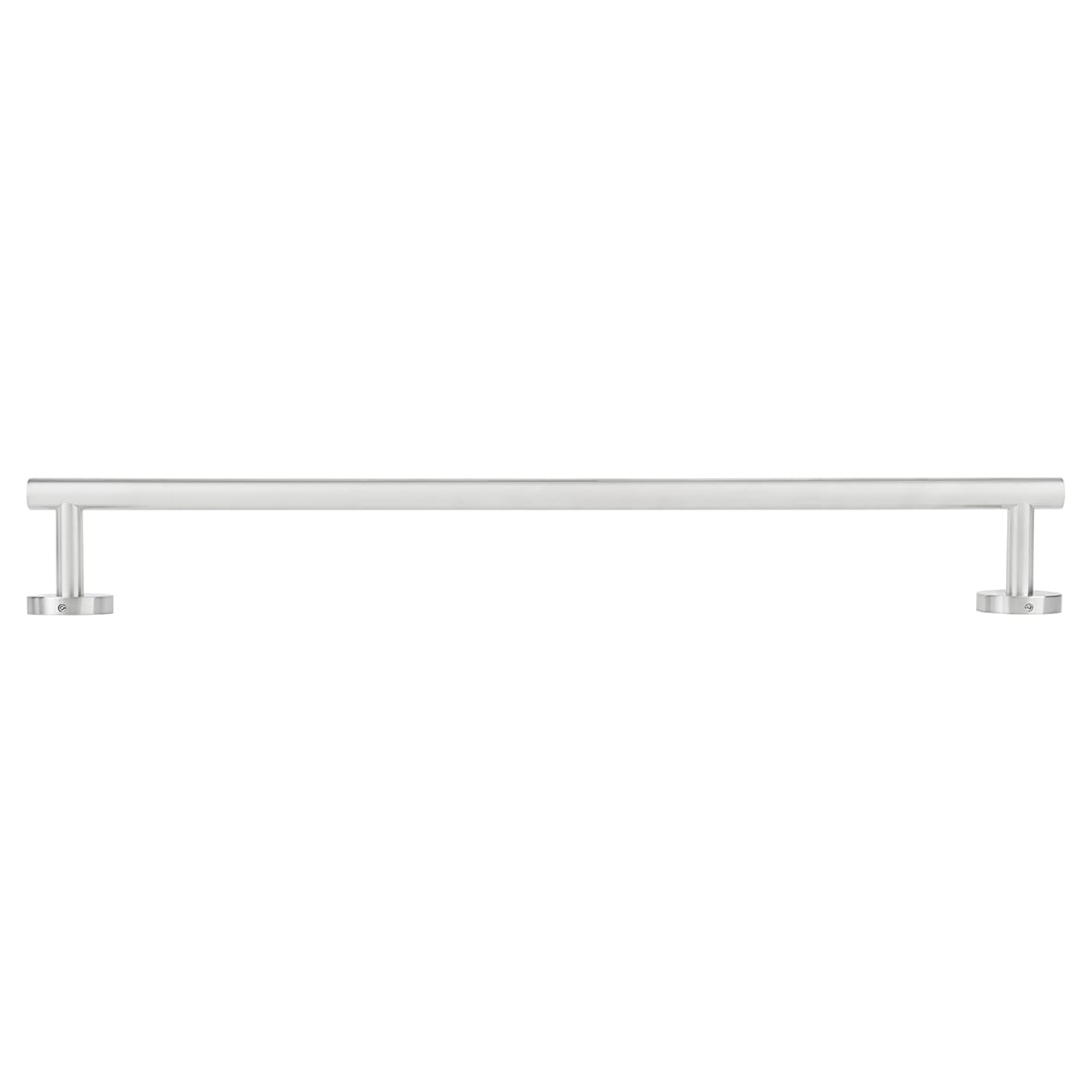Essential Round Towel Rail - 600 x 80 x 50mm - Satin Stainless Steel - view 2