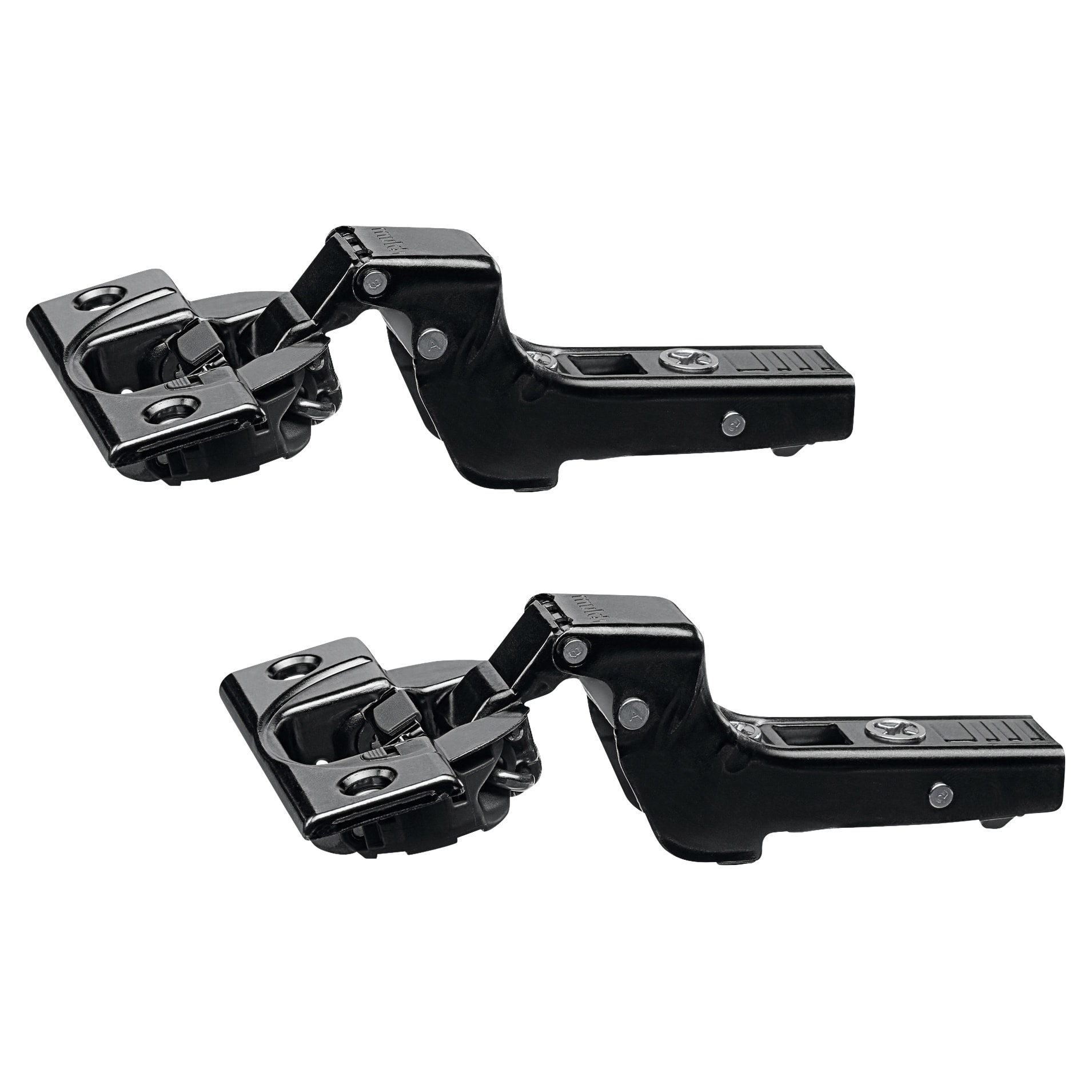 CLIP Top Soft Close Cabinet Hinge - 110° - Inset - Black Onyx - Pair - view 2