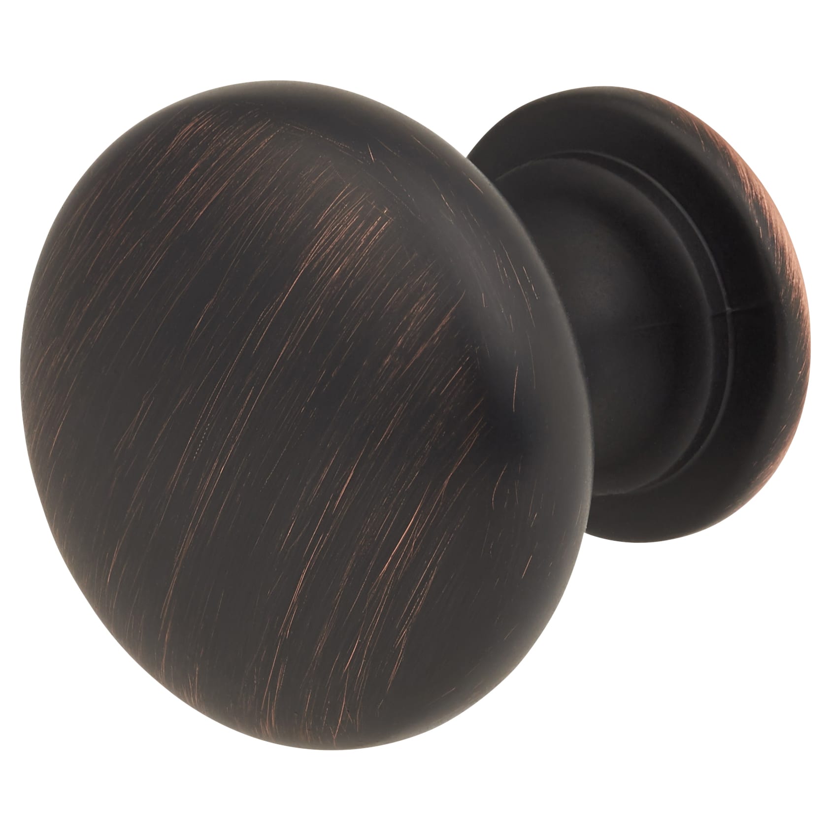 Domed Round Cabinet Knob - 30mm Diameter - Brushed Oil Rubbed Bronze - view 2