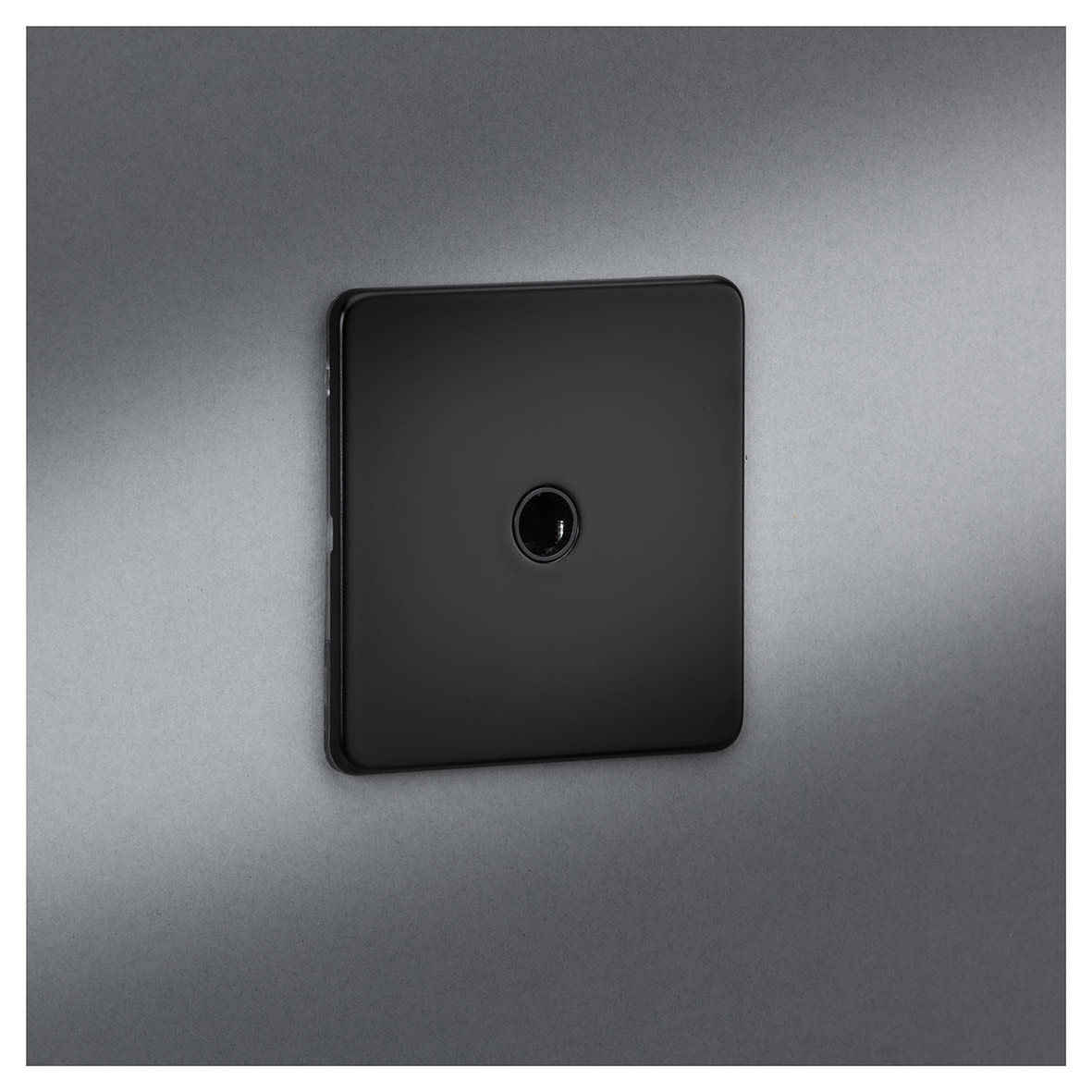 20A Screwless Flat Plate Flex Outlet Plate - Matt Black - view 5