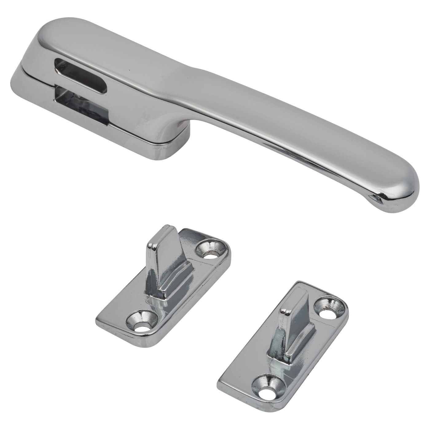 Craftsman Casement Window Fastener - Reversible - Polished Chrome - view 2