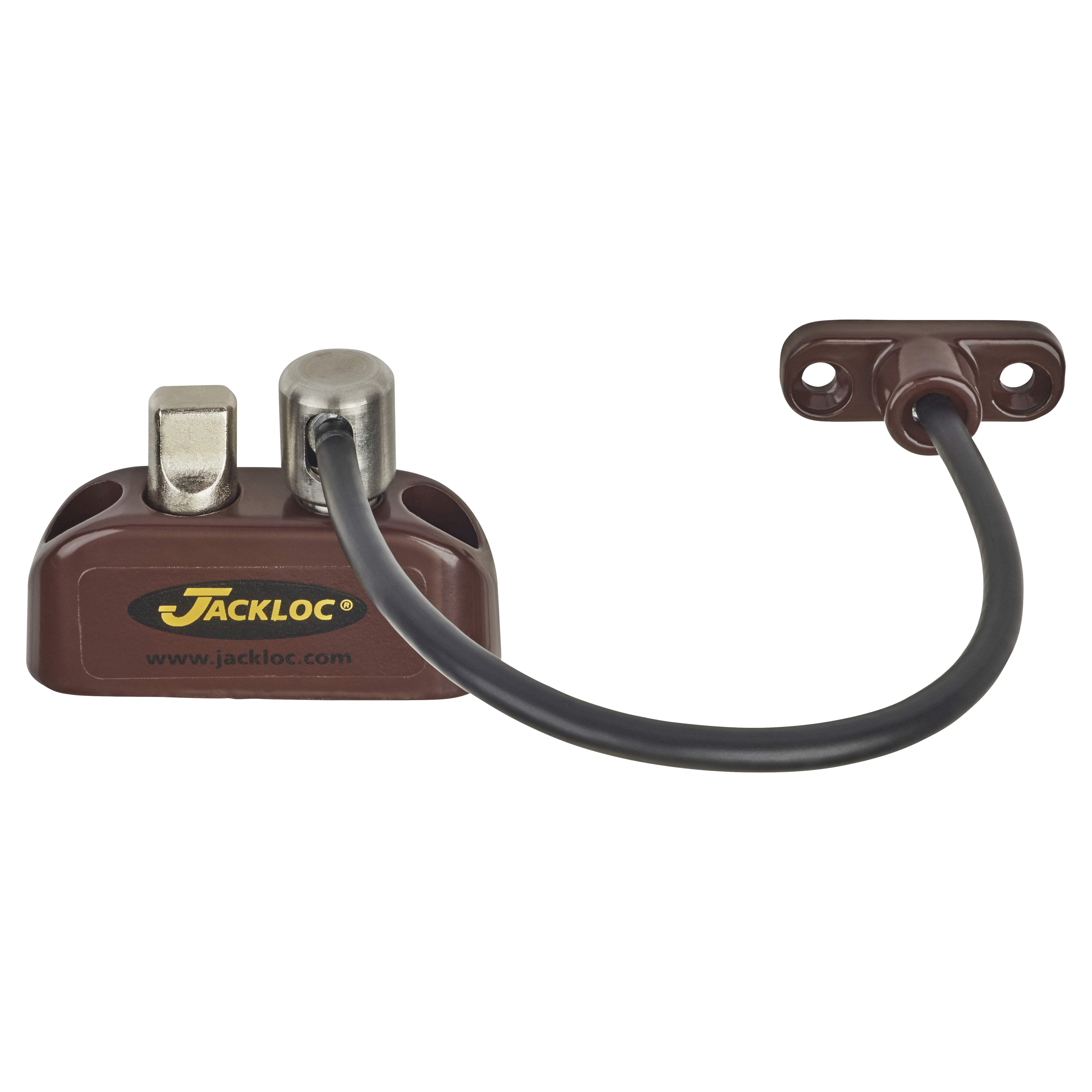 Pro-Twist Push & Turn Cable Window Restrictor - Brown - view 2