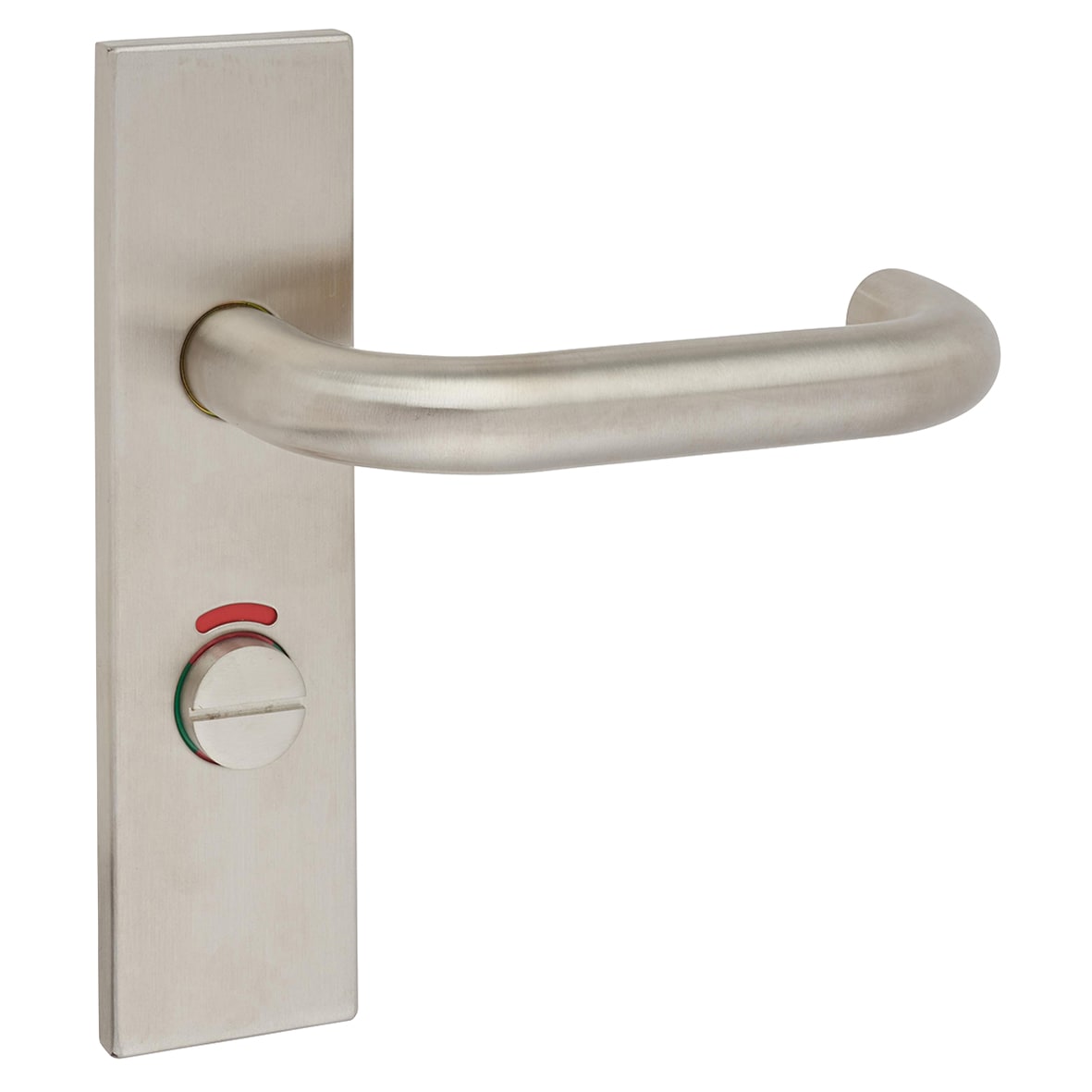 Satin Stainless Steel 19mm Return to Door Bathroom Door Handles - Square - 57mm c/c - RH - view 5
