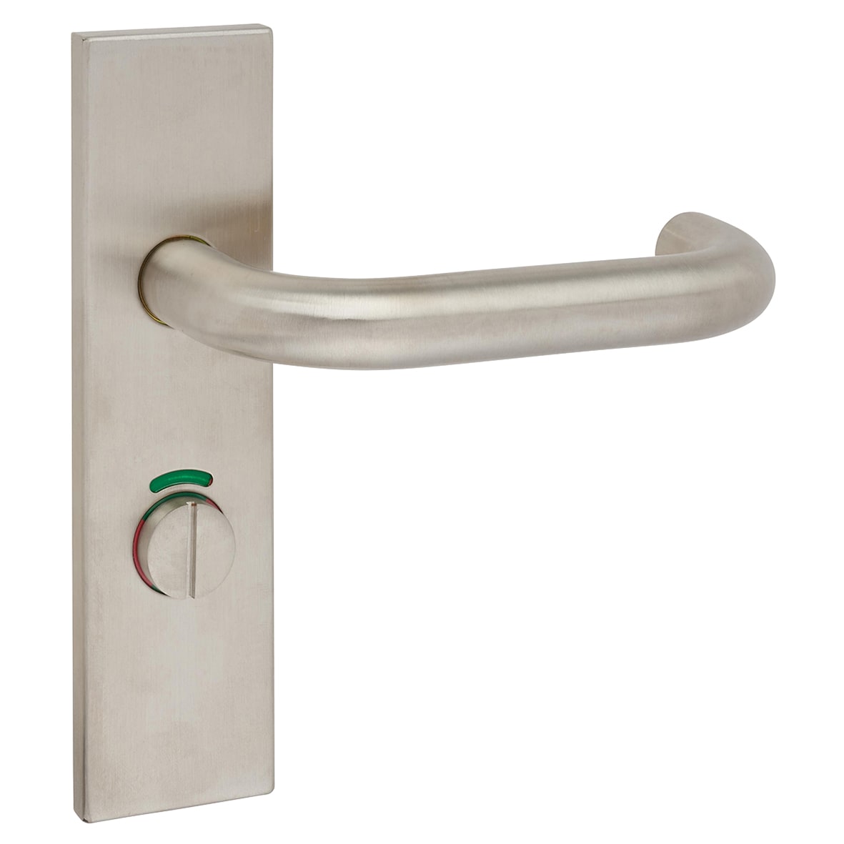 Satin Stainless Steel 19mm Return to Door Bathroom Door Handles - Square - 57mm c/c - RH - view 6
